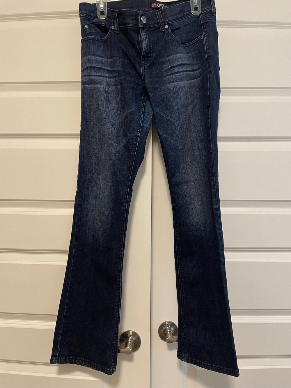 GISELE Dark Indigo Flared Jeans — Women's Wide Leg